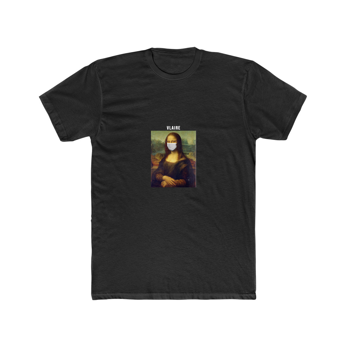 VLAIRE COVID-19 RELEIF MONALISA TEE BLACK