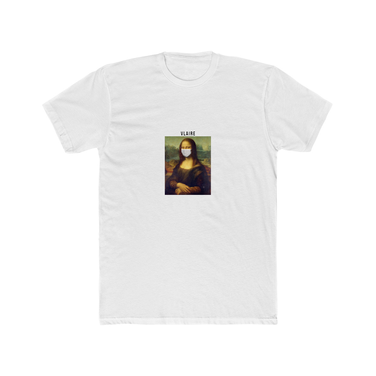 VLAIRE COVID-19 RELEIF MONALISA TEE WHITE