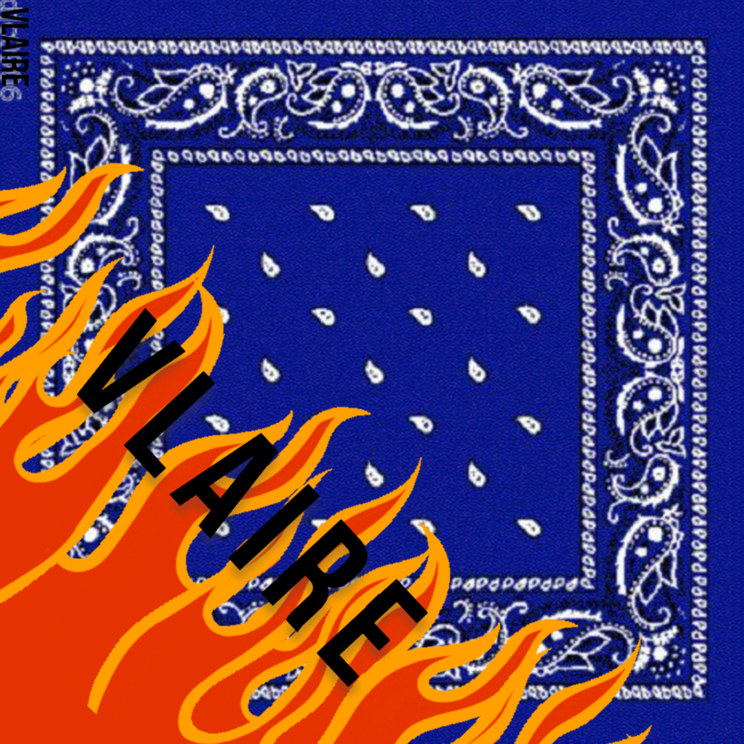 VLAIRE BLUE FIRE BANDANNA